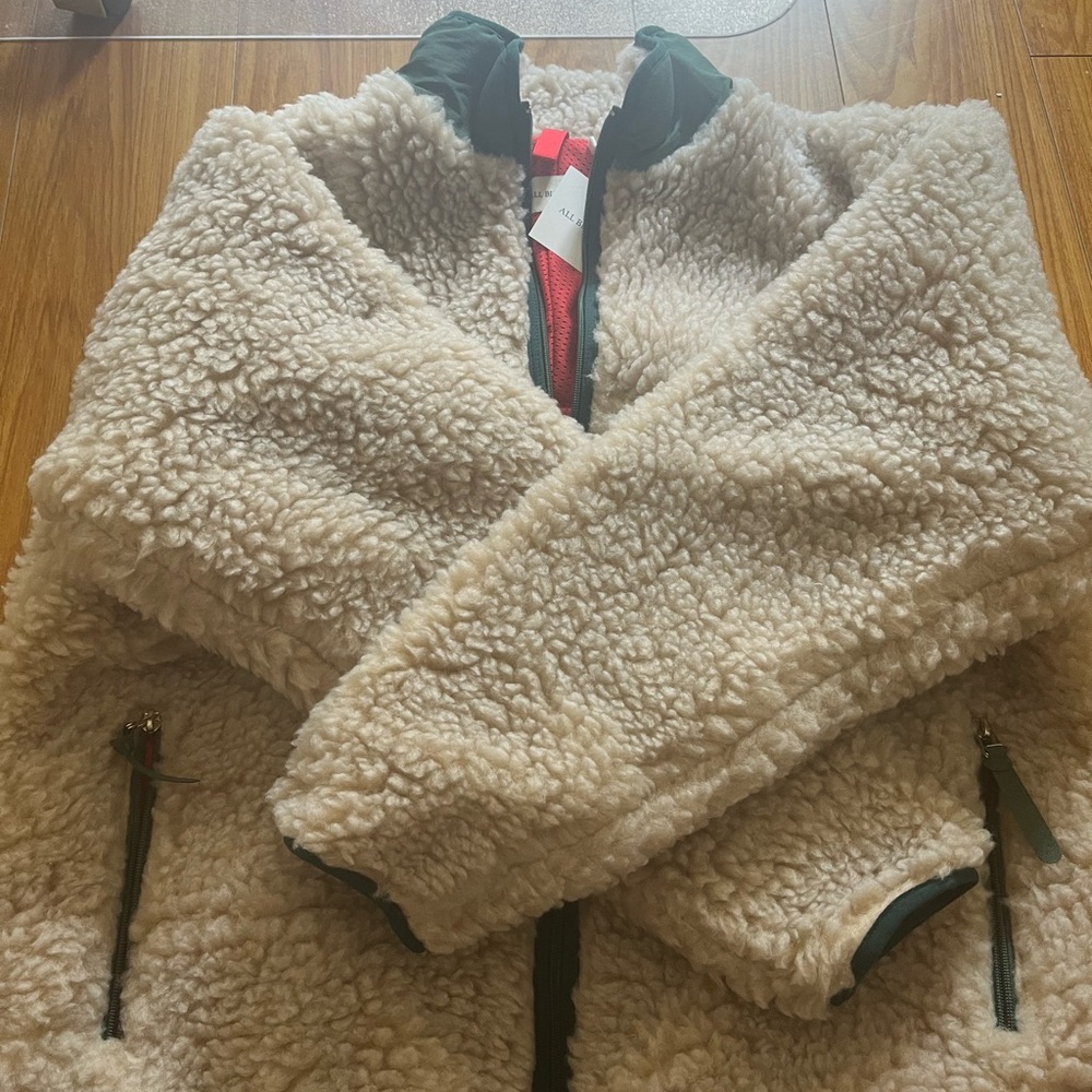 All Blues Sherpa Jacket. Size L. Brand New.